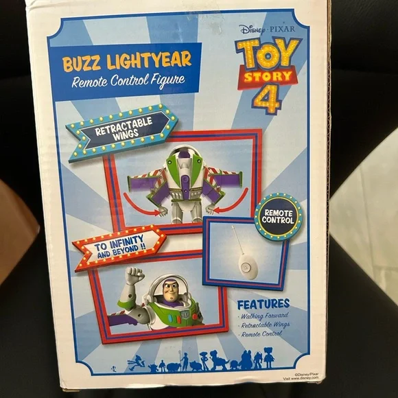 DISNEY TOY STORY 4 BUZZ LIGHTYEAR REMOTE CONTROL FIGURE ( New ) - Picture 5 of 5